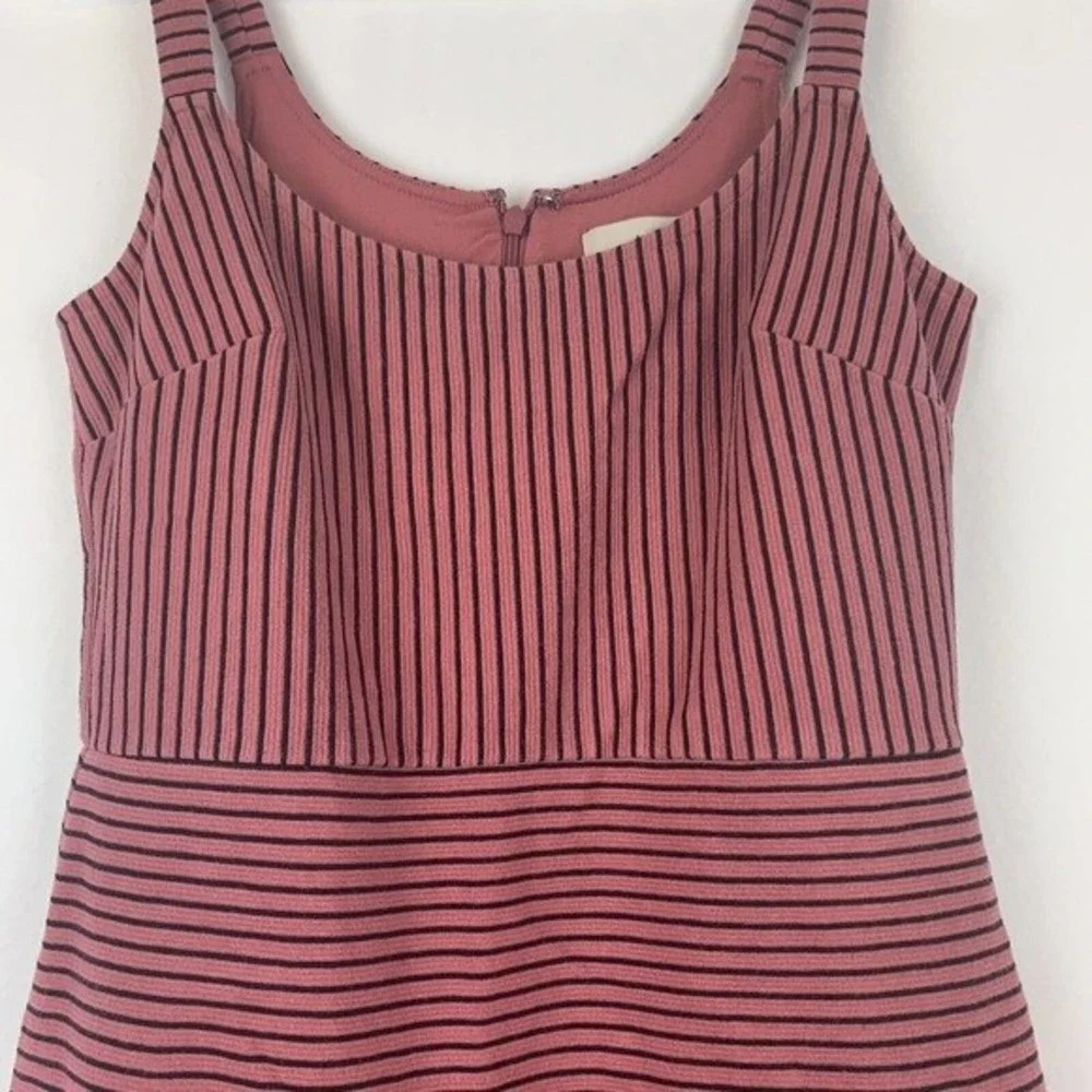 loft pink striped pocketed jumper dress 0 - Picture 2 of 5